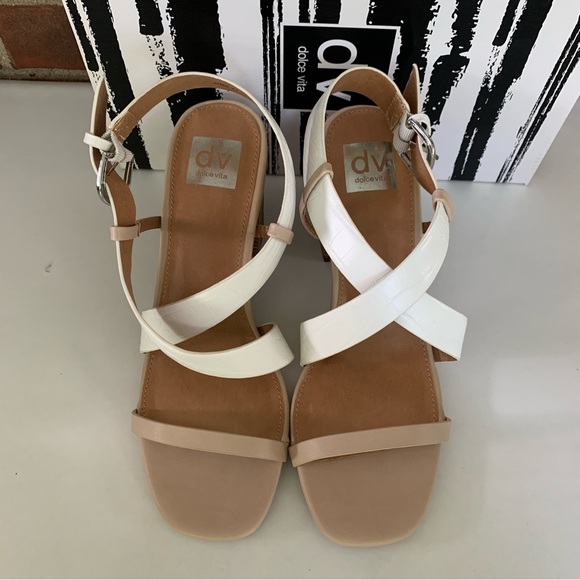 DV By Dolce Vita Womens Kelso Synthetic Strappy block Heel sandals US 8.5 M - Picture 4 of 10